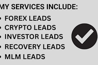 provide quality forex recovery leads based on your targeted geo