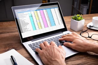 do accurate data entry, typing, excel data cleaning and spread sheet formatting