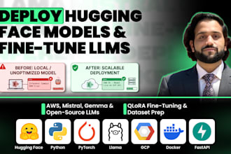 deploy hugging face models, fine tune llama, mistral, gemma on gcp