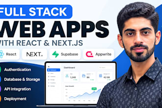 build supabase or appwrite backend for your react next js app