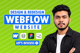 design, redesign, or develop webflow website, figma to webflow, webflow expert