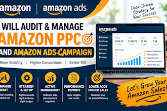 audit and manage amazon ppc and amazon ads campaign
