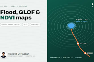 create flood, glof and ndvi maps using google earth engine and qgis