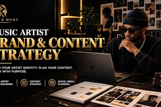 create a music artist content and brand strategy to grow your career online