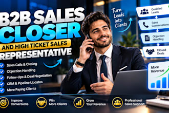 be your b2b sales closer and high ticket sales representative