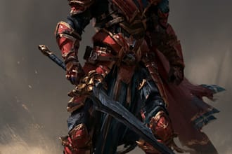 create a dnd art and d and d character for you