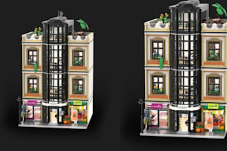 design custom lego moc with pdf instructions, xml parts list from your photo