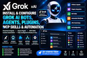 install and configure grok ai bots, agents, plugins, mcp skills automation