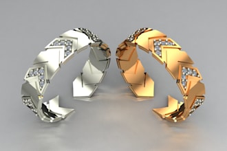 do 3d jewelry design for engagement rings, bridal sets and pendants