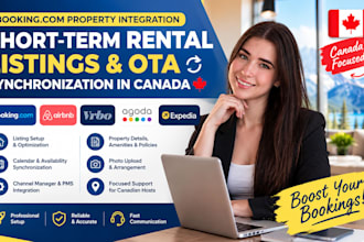 setup canada booking com property integration SEO short term rental listings ota