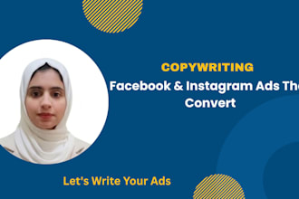 do ad copywriting for your facebook and instagram