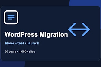 migrate one wordpress site to new hosting or a domain
