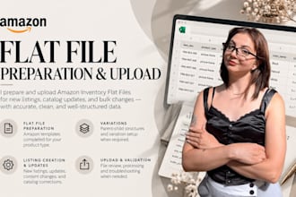 prepare and upload amazon inventory flat files