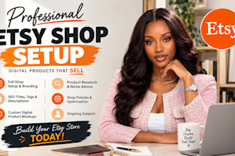 set up your etsy shop and optimize etsy product listings