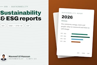 write your gri or issb aligned sustainability and esg report