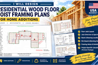 design residential wood floor joist framing plans for home additions