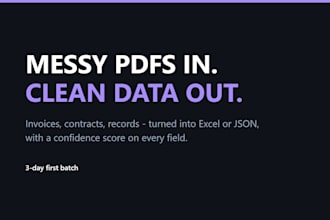 extract data from your pdfs and invoices