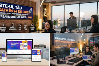 create a modren responsive website