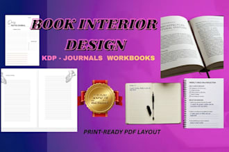 do book interior design, pdf book layout design, journal ebook design