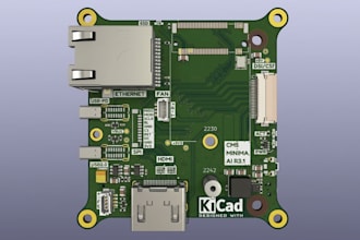 do pcb design, pcb layout gerber file in kicad, schematic design, esp32 pcb