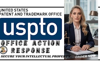 respond to your uspto office action  as a licensed trademark attorney