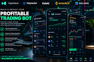 build profitable hyperliquid bot, polymarket kalshi binance solana trading bot