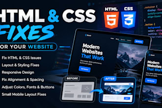 fix HTML CSS problems on websites