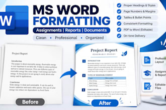 format word documents, reports, and assignments