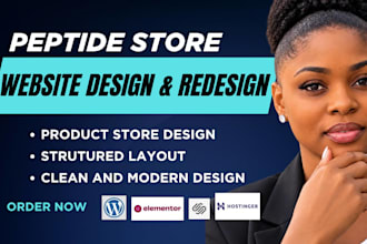 fda compliant peptide website design woocommerce sarms peptide website store