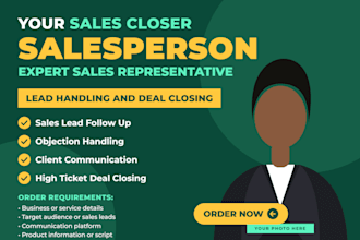 sales closer salesperson expert sales representative sales lead to close deal