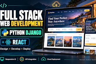 develop a full stack website or web application and deploy it to cloud