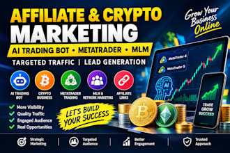 promote affiliate link ai trading bot crypto mlm metatrader to get 900k leads