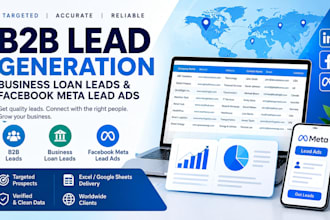 do b2b lead generation, business loan leads and meta ads