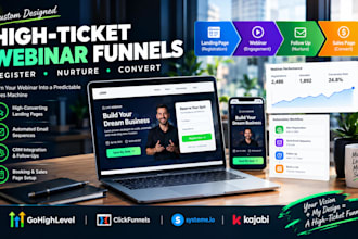 build a high ticket webinar funnel that coverts leads into sales