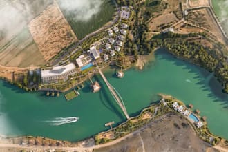 design luxury 3d residential masterplan waterfront development landscape render