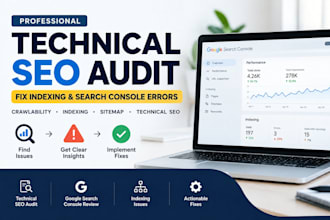 audit technical SEO, fix indexing issues and gsc errors