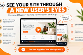 do usability testing and review of your app or website