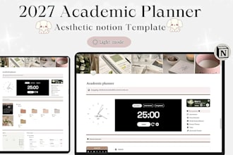 design a custom life notion template, dashbaord and automation workspace setup