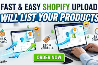 do customization and product upload in shopify