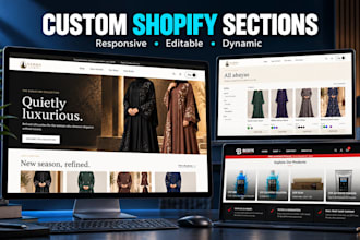 build custom shopify sections and product pages with liquid