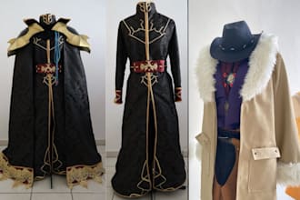 sew custom fabric cosplay costume character outfits cape cosplay creation