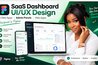 design ui ux ai saas dashboard web app design and admin panel in figma