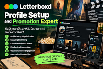 set up and grow your letterboxd profile organically for film lovers