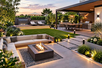 create 3d landscape design, backyard garden design and realistic 3d renderings