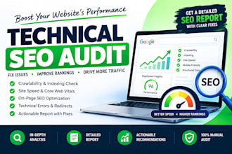 do technical SEO audit, website audit and audit report