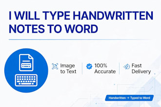 type handwritten notes, image to text, pdf to word accurately