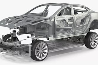 produce rc car chassis from dimension,printed scale rear body,car frame part,cad