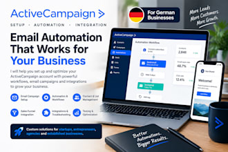 setup german active campaign email automation, workflows, and integrations dmarc