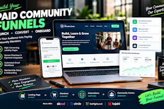 build a paid community launch funnel that coverts members