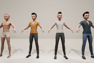 create, fix, do facial rigging, weight paint 3d model, mmd, blendshape, uefn